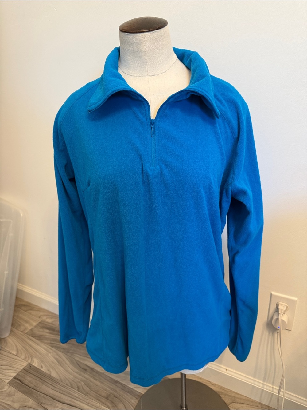 Columbia Bright Blue Teal Quarter-Zip Women's Fleece Tunic XL